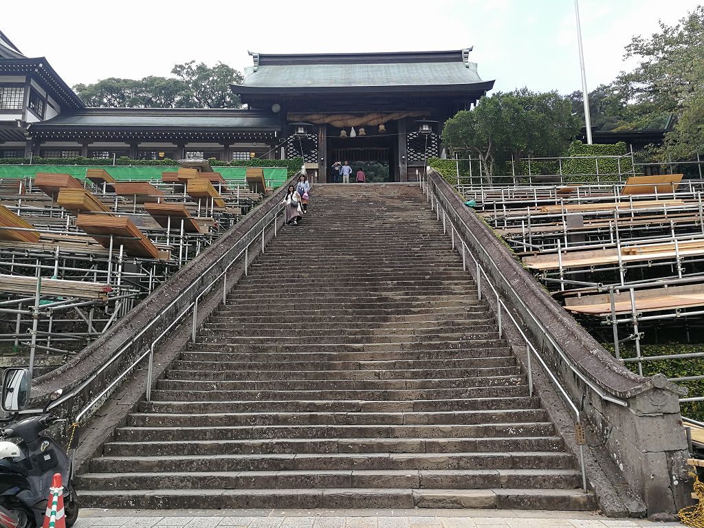 長崎諏訪神社のおくんち準備風景