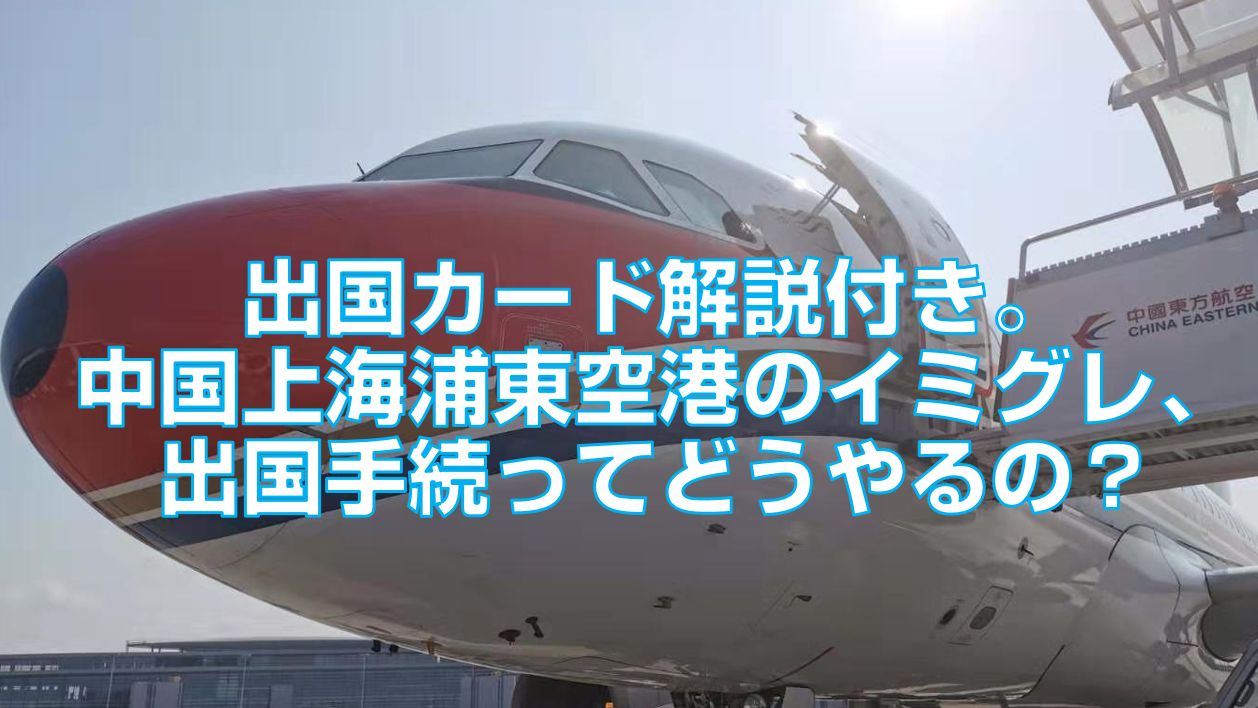 出国カード解説付き 中国上海浦東空港のイミグレ 出国手続ってどうやるの 今すぐ長崎